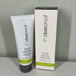 New In Box Mary Kay Clear Proof Deep Cleansing Charcoal Mask 4 oz